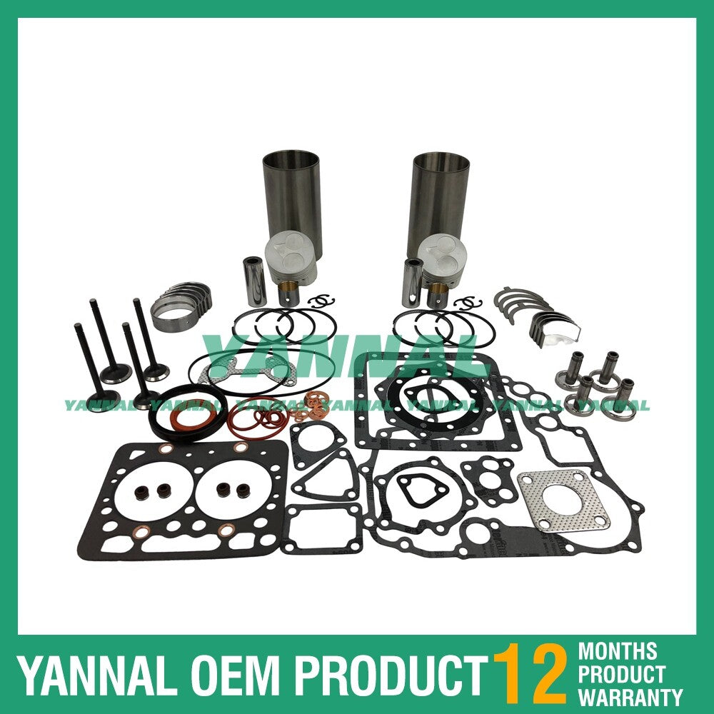 Z482 Engine Overhaul and Reconstruction Kit STD with Liner for Kubota T1600H Tractors