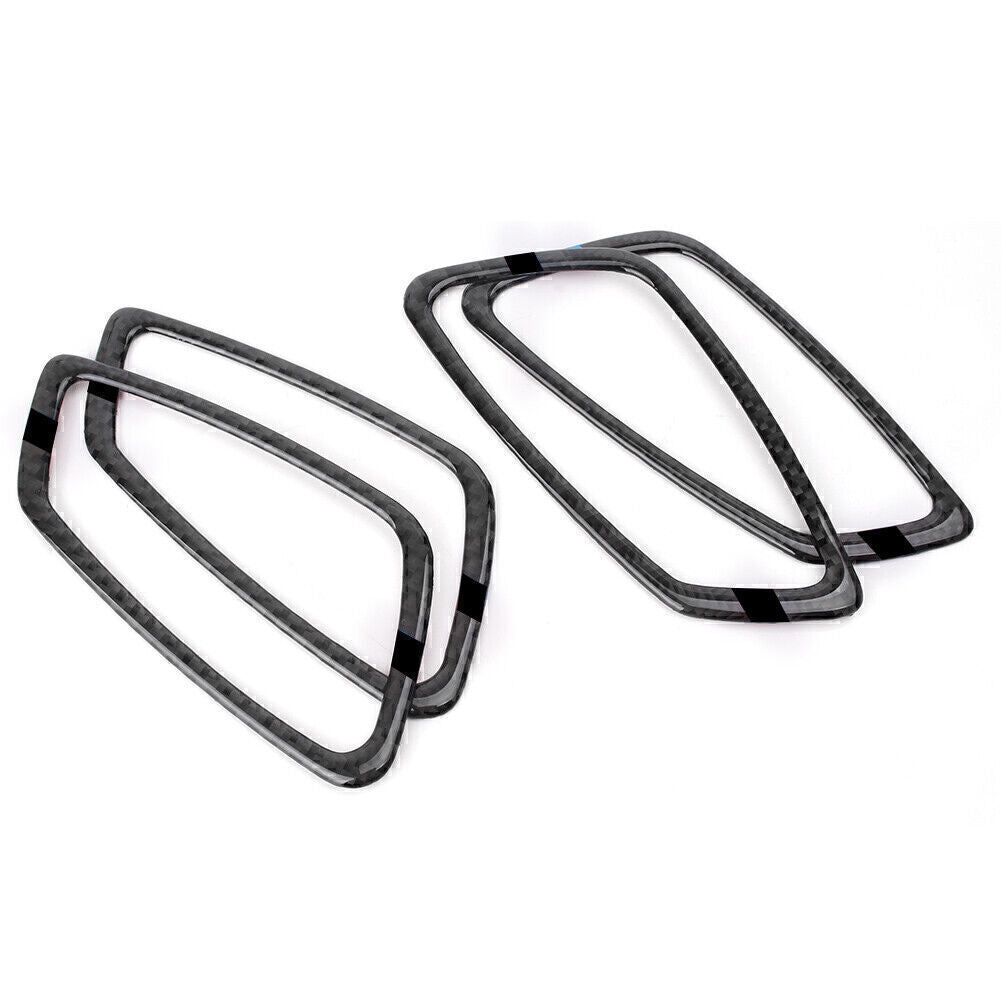Carbon fiber Car Interior Door Handle Frame Trim Fit for BMW E90 E92 3 Series 05-12