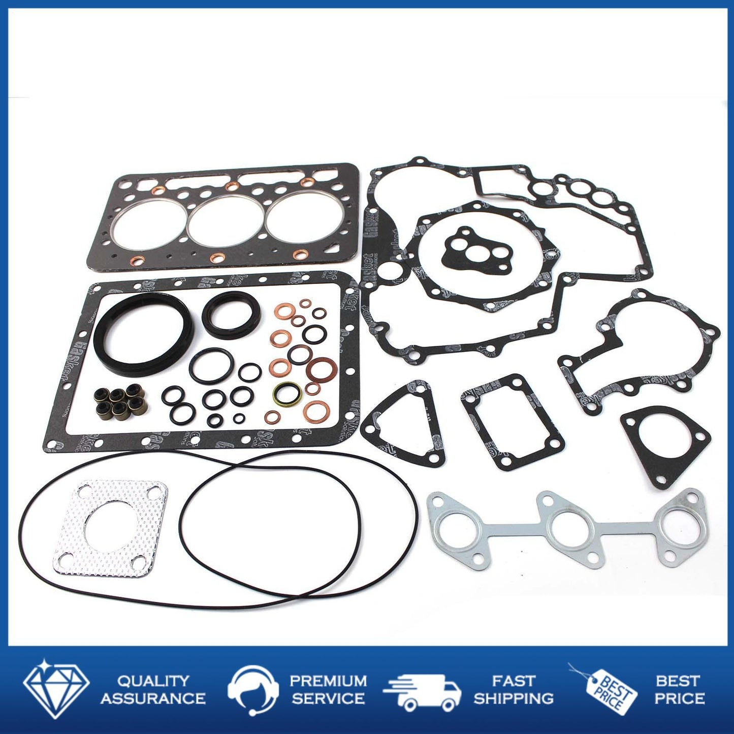 D782 D782-BH Engine Overhaul Full Gasket Kit for Kubota Engine Bobcat 320 322