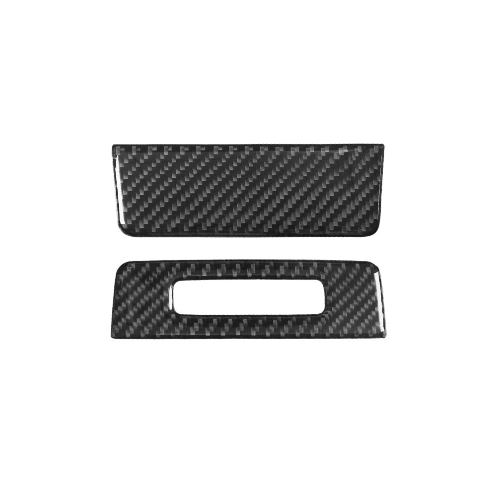 2X Carbon Fibre Rear Console Plate Trim for Land Rover Discovery Sport 2015-19