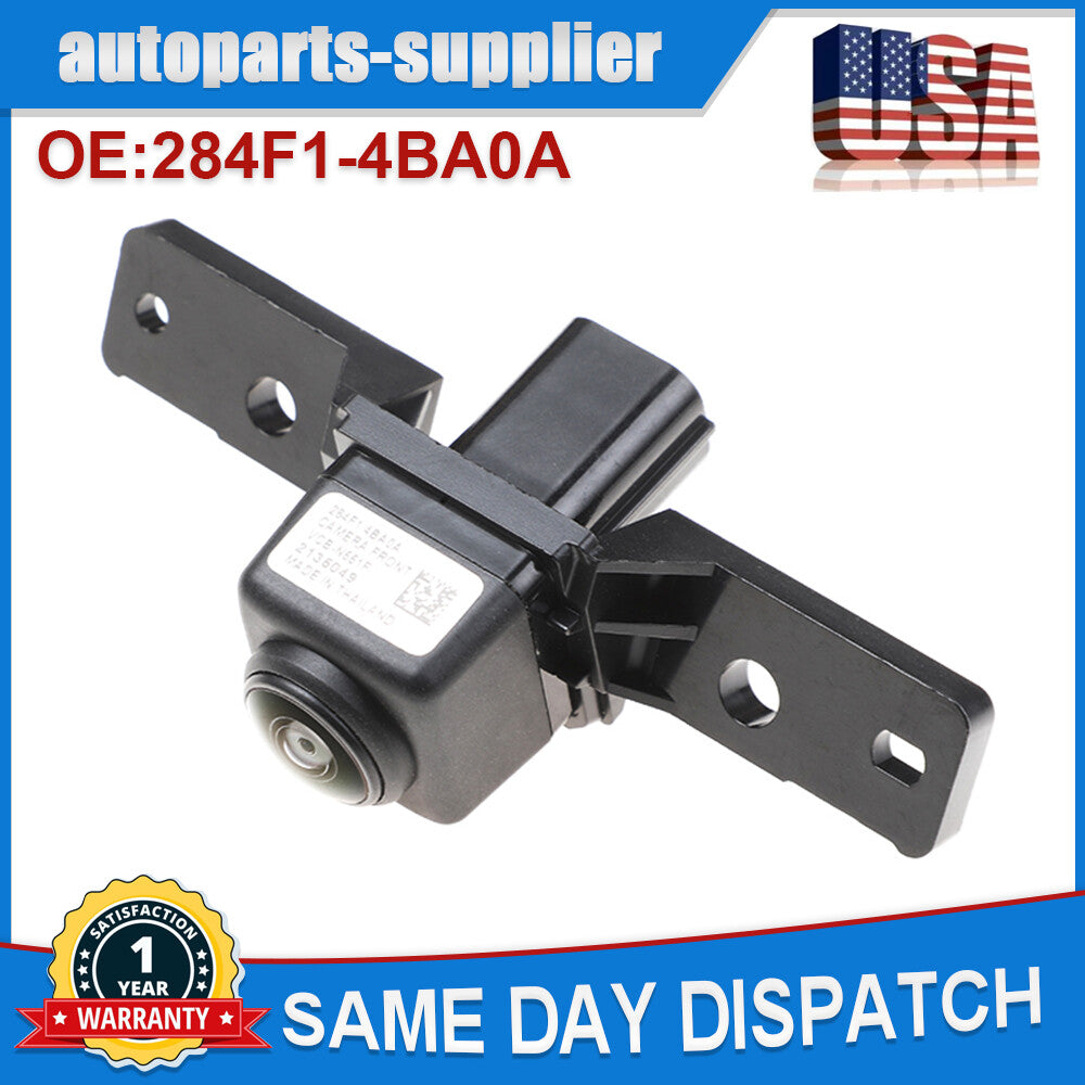 The forward-facing grille camera is compatible with for Nissan Rogue Murano 284F1-4BA0A 284F1-4BA1A