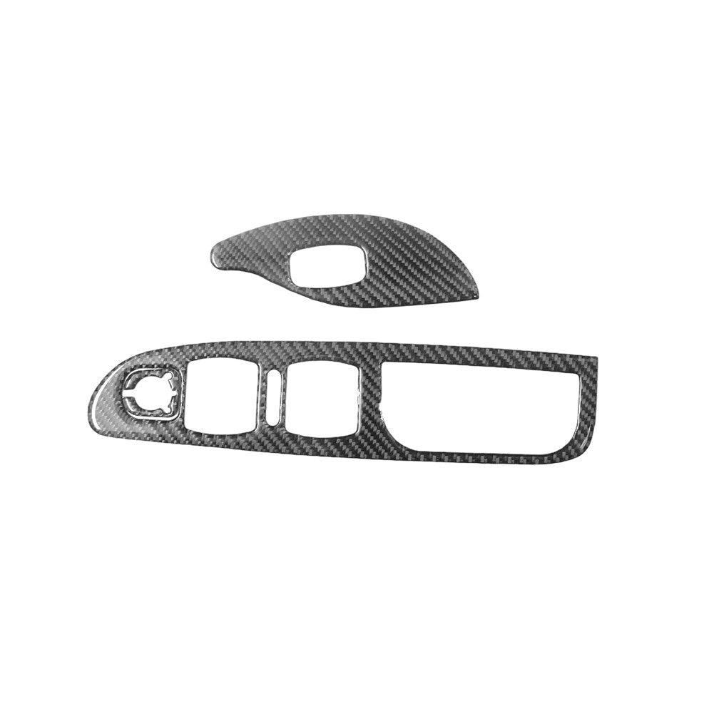 3x Carbon Fiber Front Window Control Panel for Volkswagen for Passat 2006-2011