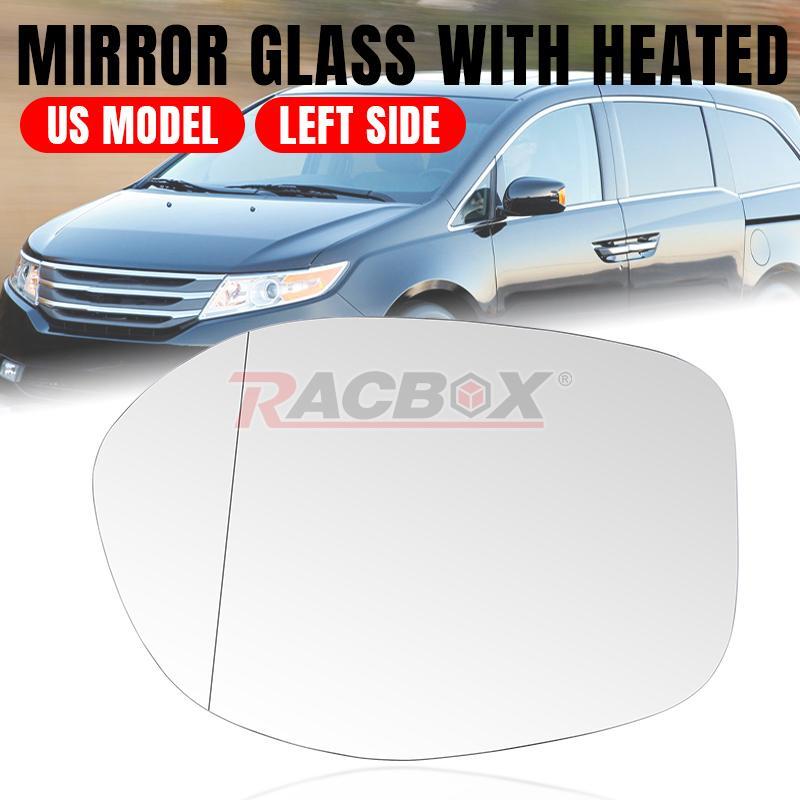 New Heated Mirror Glass Driver Side With Backing for 2014-2017 for Honda Odyssey