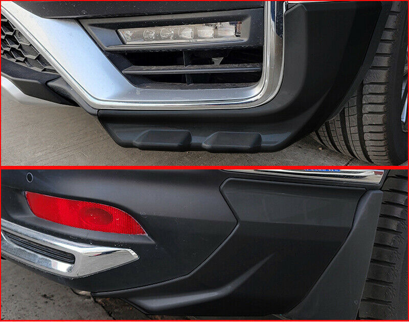 for Honda CR-V 2020-21 Black ABS FrontRear Bumper Lip Side Skirt Splitter Guard