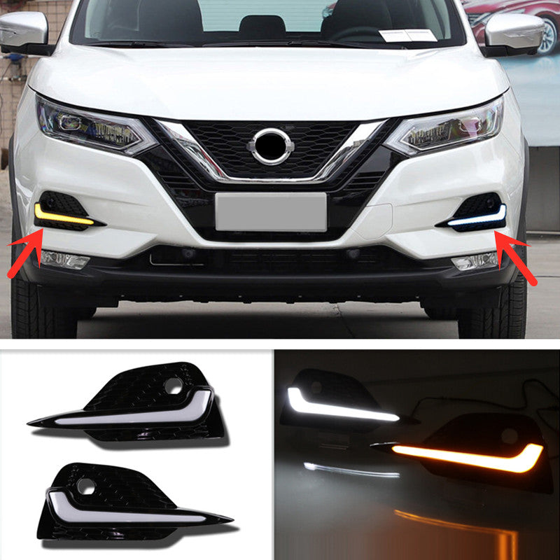 Fit for Nissan Rogue Sport 2020-2022 DRL Daytime Running LED Light W/Turn Signal