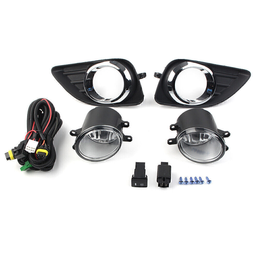 for Toyota for Camry 2010-2011 Fog Light Bumper Lamp Cover+Wiring Harness+Switch