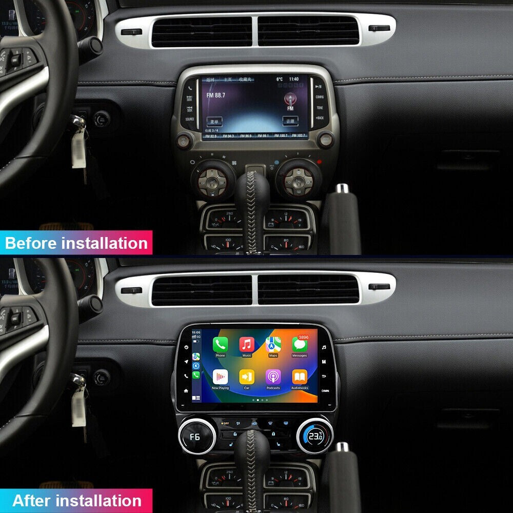 for Chevrolet Camaro 2010-2015 Touch Screen Stereo Auto Radio GPS Player 4+64G