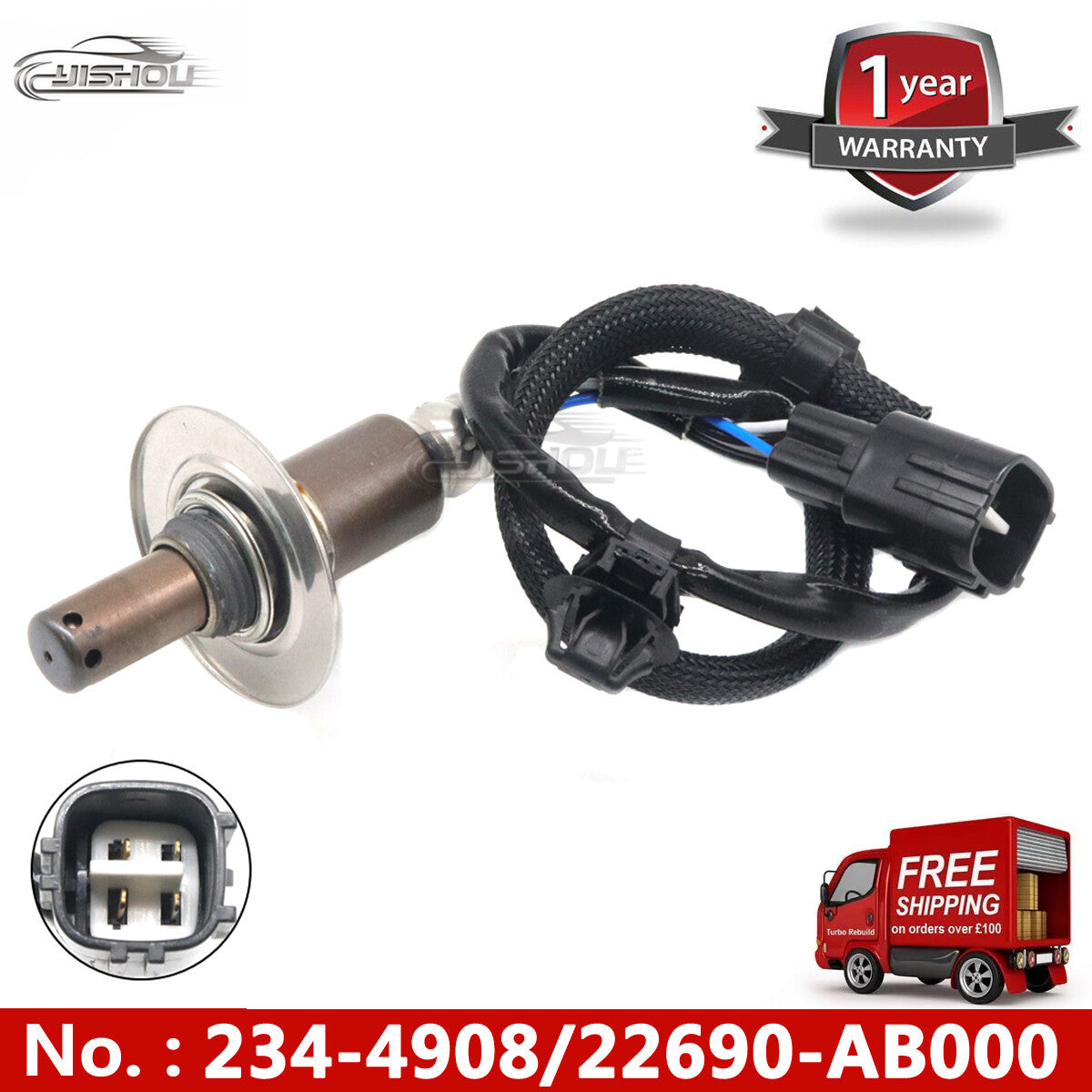 1P Downstream Oxygen (O2) Sensor 234-4908 for Subaru BRZ for Scion -S 2.0L (2013-2016)