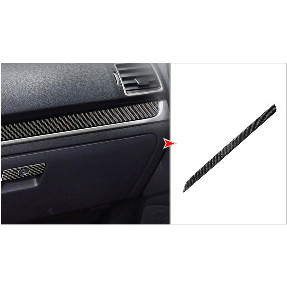 Carbon Fiber Central Control Cover Trim Strip for Subaru Forester 2013-2018