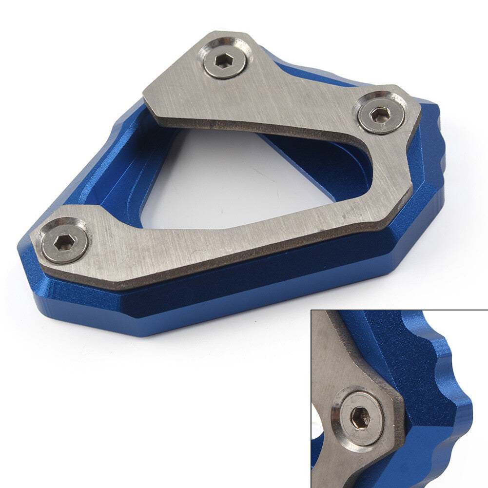 for Yamaha MT-10 2015-2021 Kickstand Side Stand Enlarger Foot Support Plate Blue