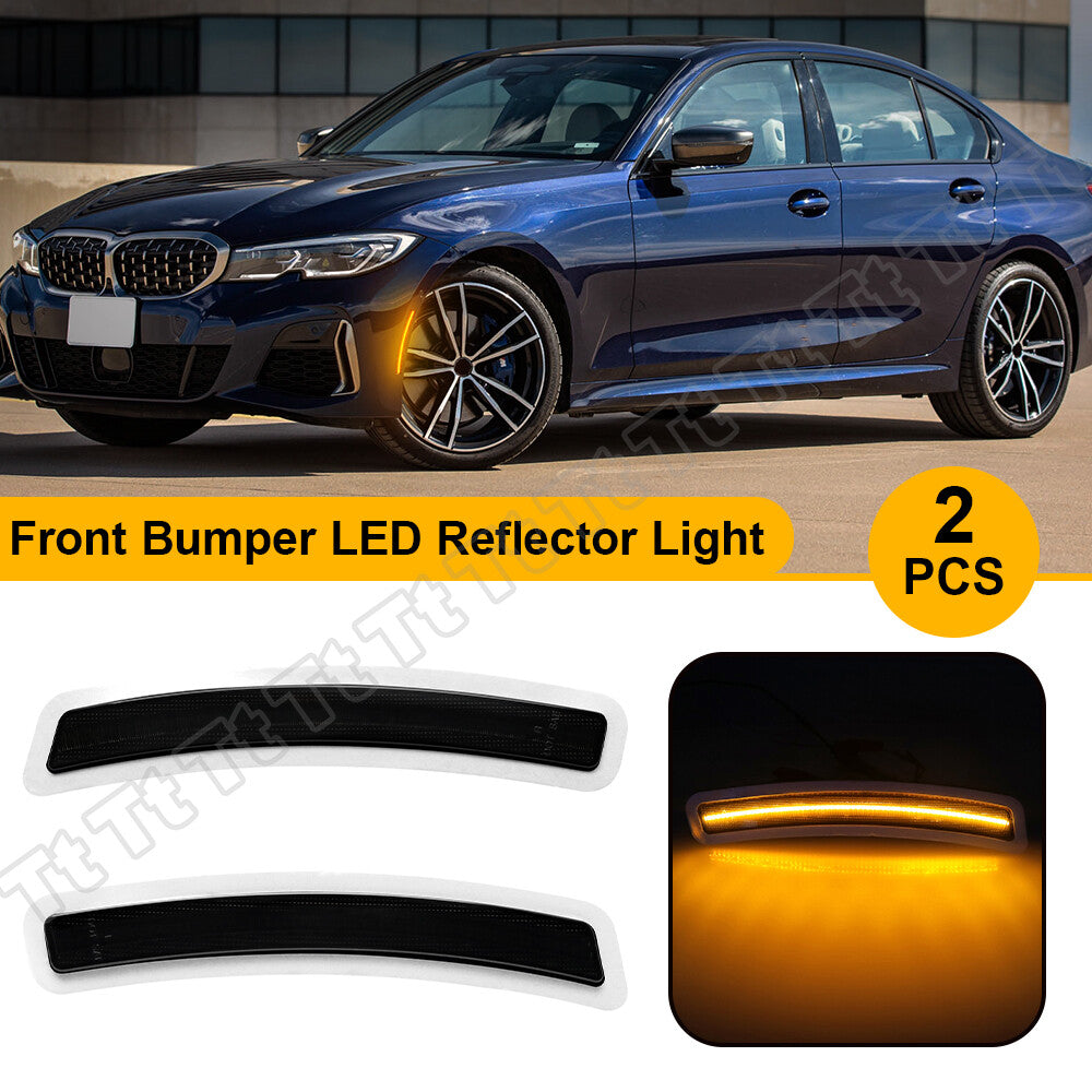 Smoked front LED side marker reflectors suitable for 2014-2020 for BMW F80 M3 F82 F83 M4