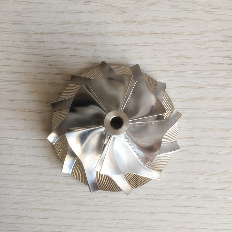 CT10 42.87/62.00 mm 17291-0L020HF 6+6 Blade Turbine Billet Compressor Wheel