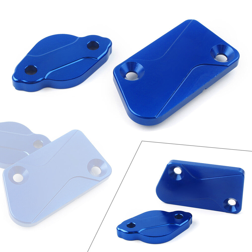 Fit for Yamaha YZ125 YZ250 YZ450F WR250F Front Rear Brake Reservoir Fluid Covers Cap