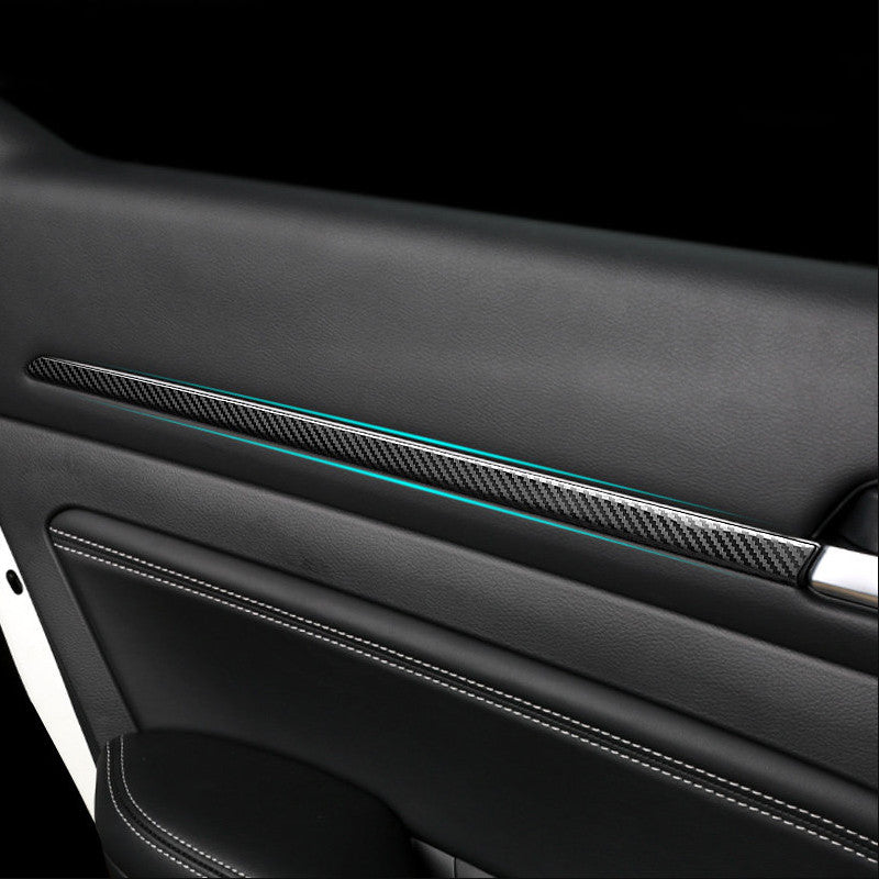 Carbon Fiber Look Interior Door Moulding Decor Trim 4X for Nissan Altima 2019-22