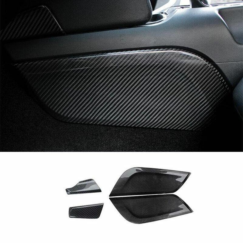 for Ford for Mustang 2015-2022 Dry Carbon Fiber Gear Shift Both Side Strip Trim 4PCS