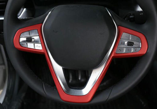 Steering Wheel Strip 1PCS Fit for BMW X5 G05 2019-2020 2022 Cover Trim ABS Red