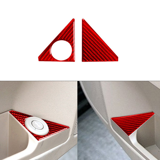 Red Carbon Fiber Interior Trunk Release Switch Cover Trim for Cadillac CTS 03-07