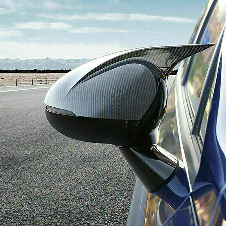 Carbon Fiber Ox Horn Rear View Side Door Mirror Cap Cover Trim for Kia K5 21-24