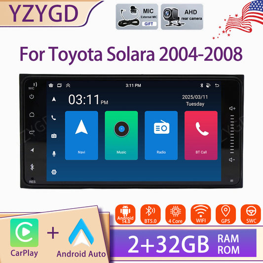 Android Carplay for Toyota Solara 2004-2008 7Car Radio Stereo GPS Navi WIFI