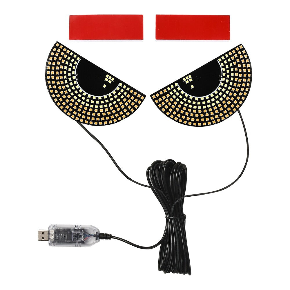Yellow Devil Eyes Light for Car Rear Window Demon Eye Flicker Road Signal Light