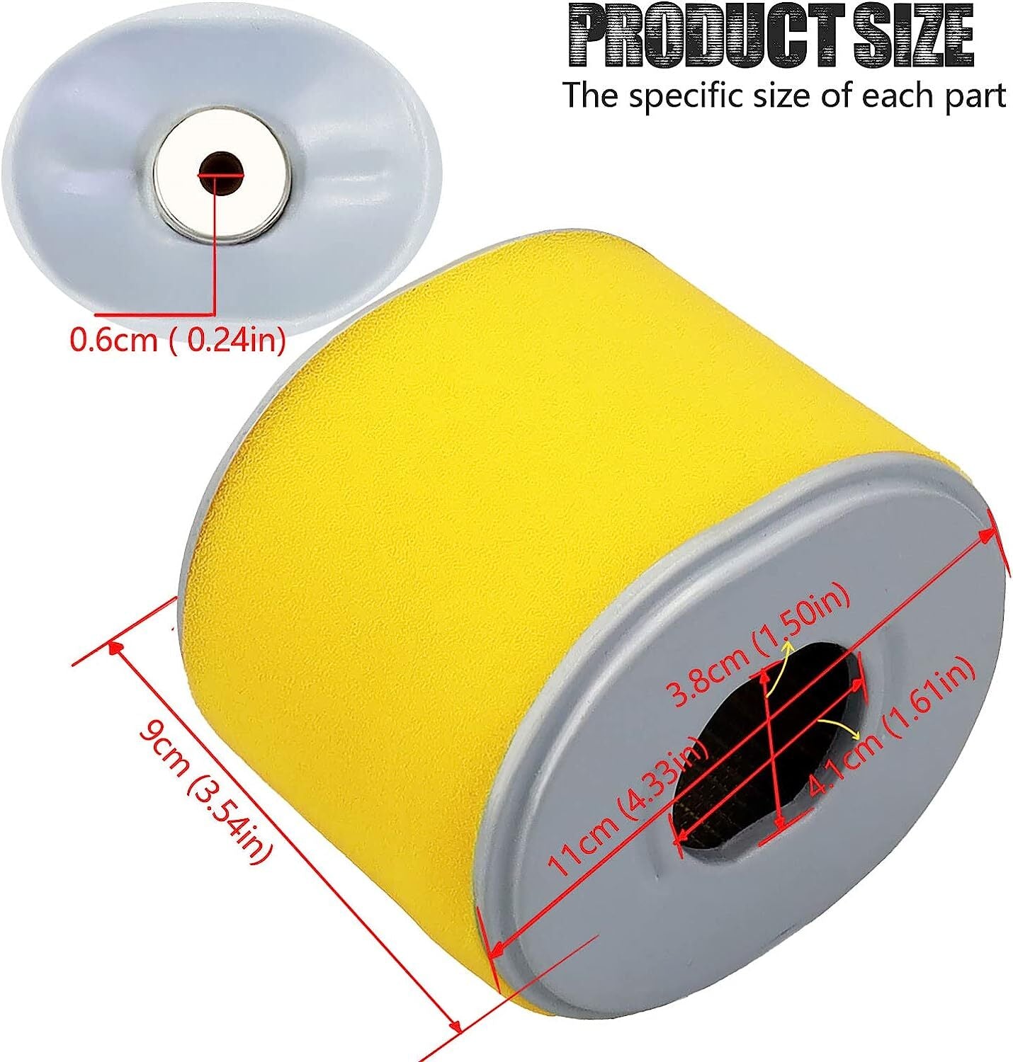 Air Filter for Honda GX340 GX 390 11HP 13HP Engine  17210-ZE3-505 17210-ZE3-010