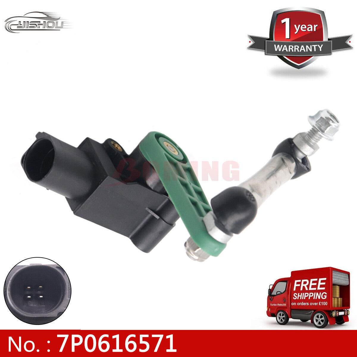 7P0616571 Height sensor suitable for Porsche for Cayenne and for Volkswagen Touareg 7P0616571