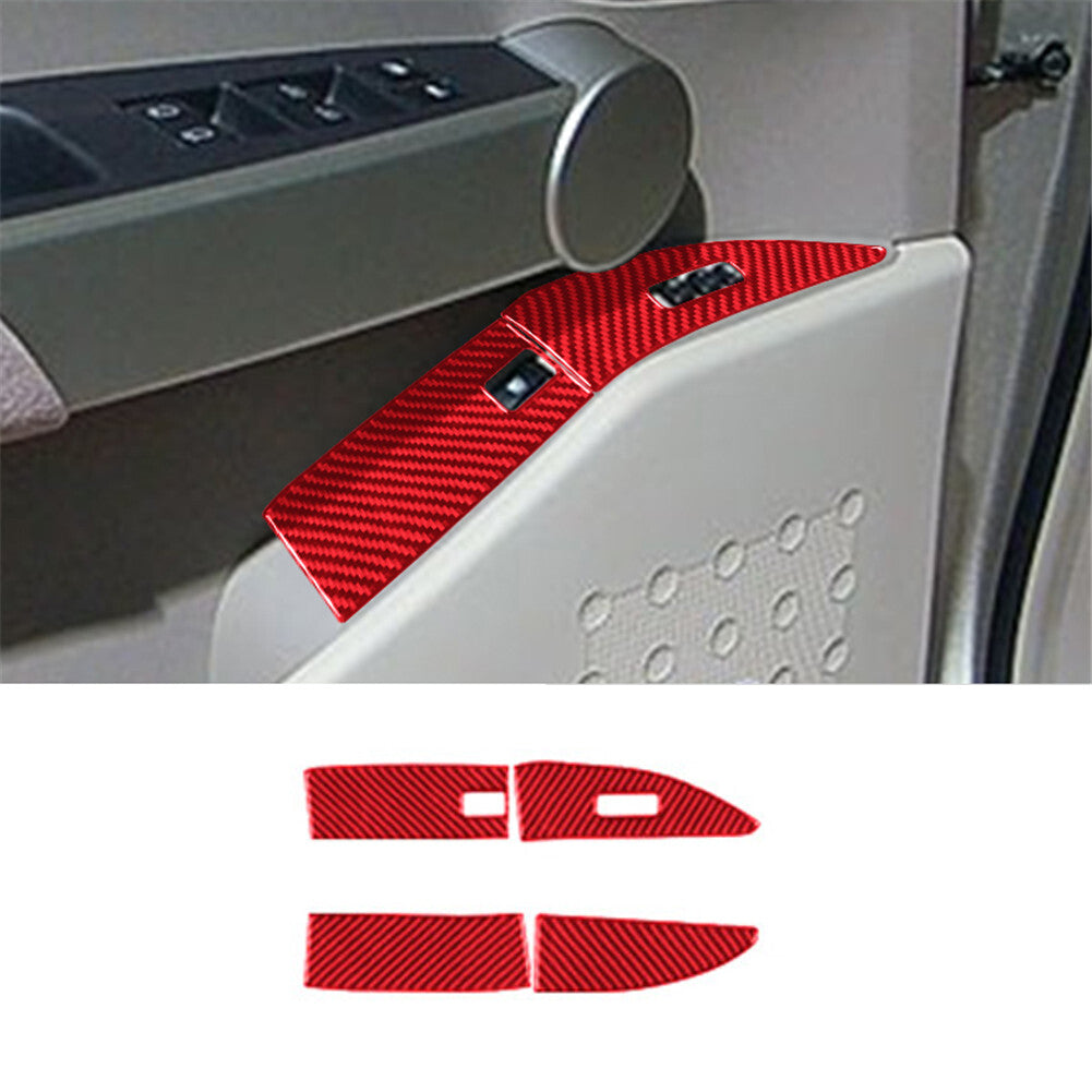 Red Fuel Tank Cap Switch Button Trim Cover for Nissan Quest 2004-2006 Type B