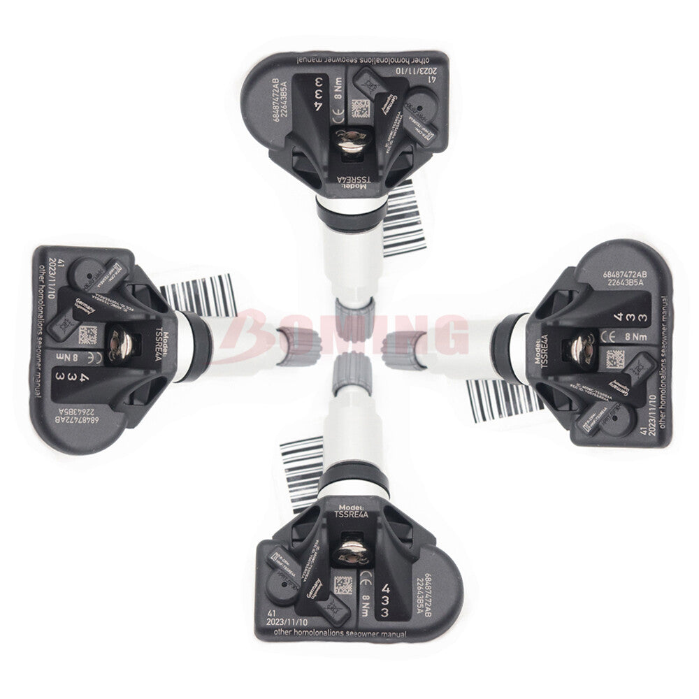 68487472AB 4x new TPMS Tire Pressure Sensors for Dodge for Challenger R/T Scat Pack
