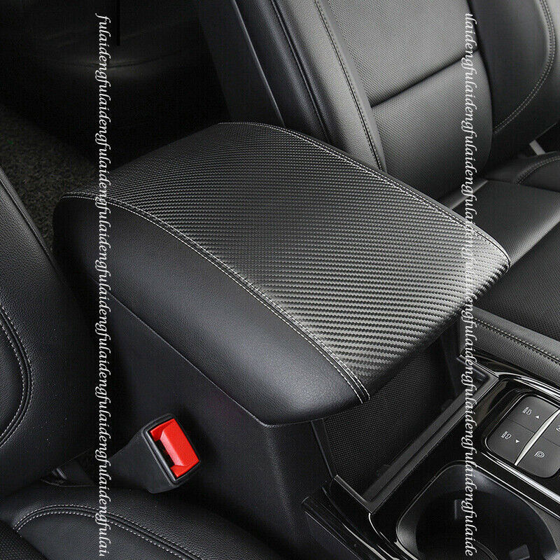 for Ford Explorer 2020-22 Central Console Armrest Box Cover Mat pad Carbon Fiber