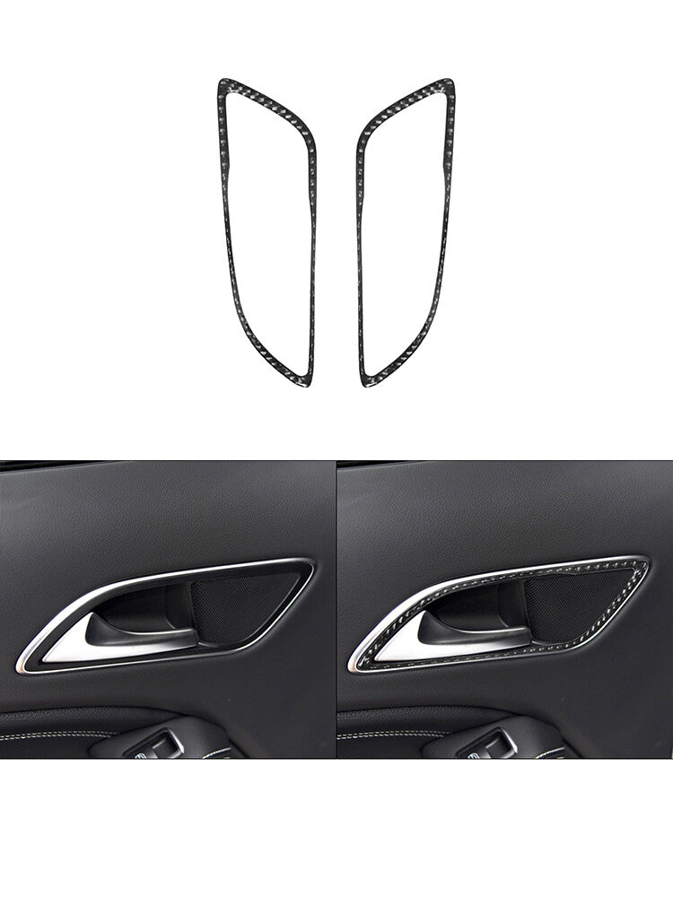 2Pcs Rear Door Handles Trim Cover for Mercedes Benz CLA 2014-2018/GLA 2015-2018