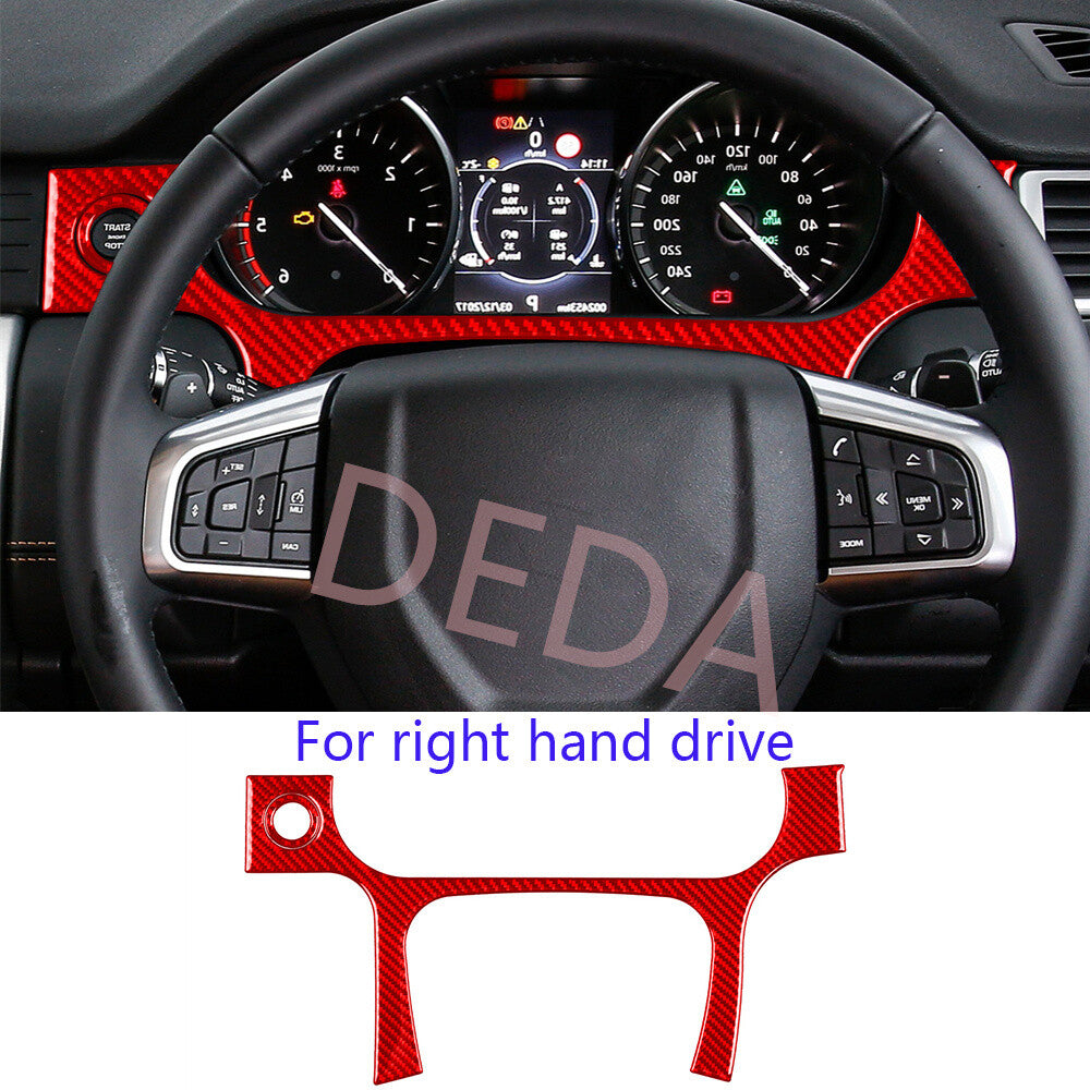 RHD Red Carbon Dashboard Speedometer Trim for Land Rover Discovery Sport 2015-19