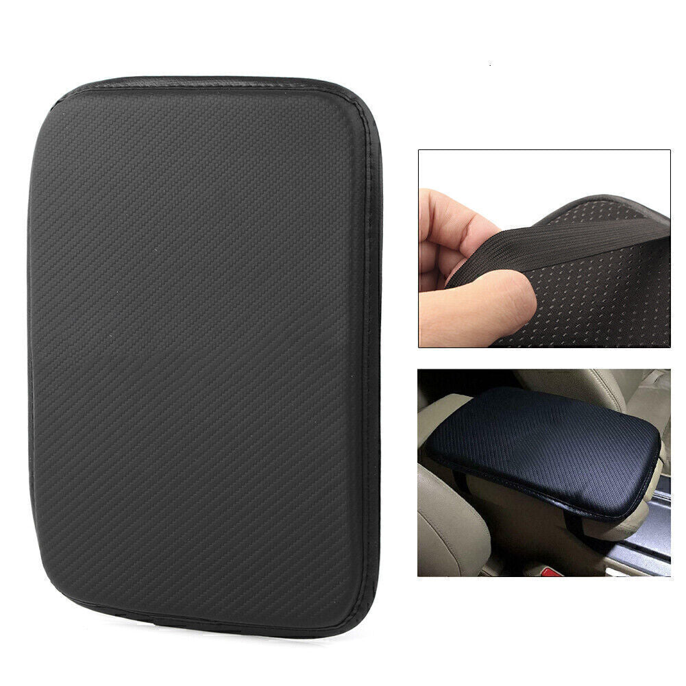 For JUNCTION PRODUCE Carbon Armrest Cushion Cover Center Console Pad Protector