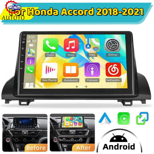 Car Stereo Radio Fits for Honda Accord X 2018-2021 10.1 2G 32G Carplay Camera