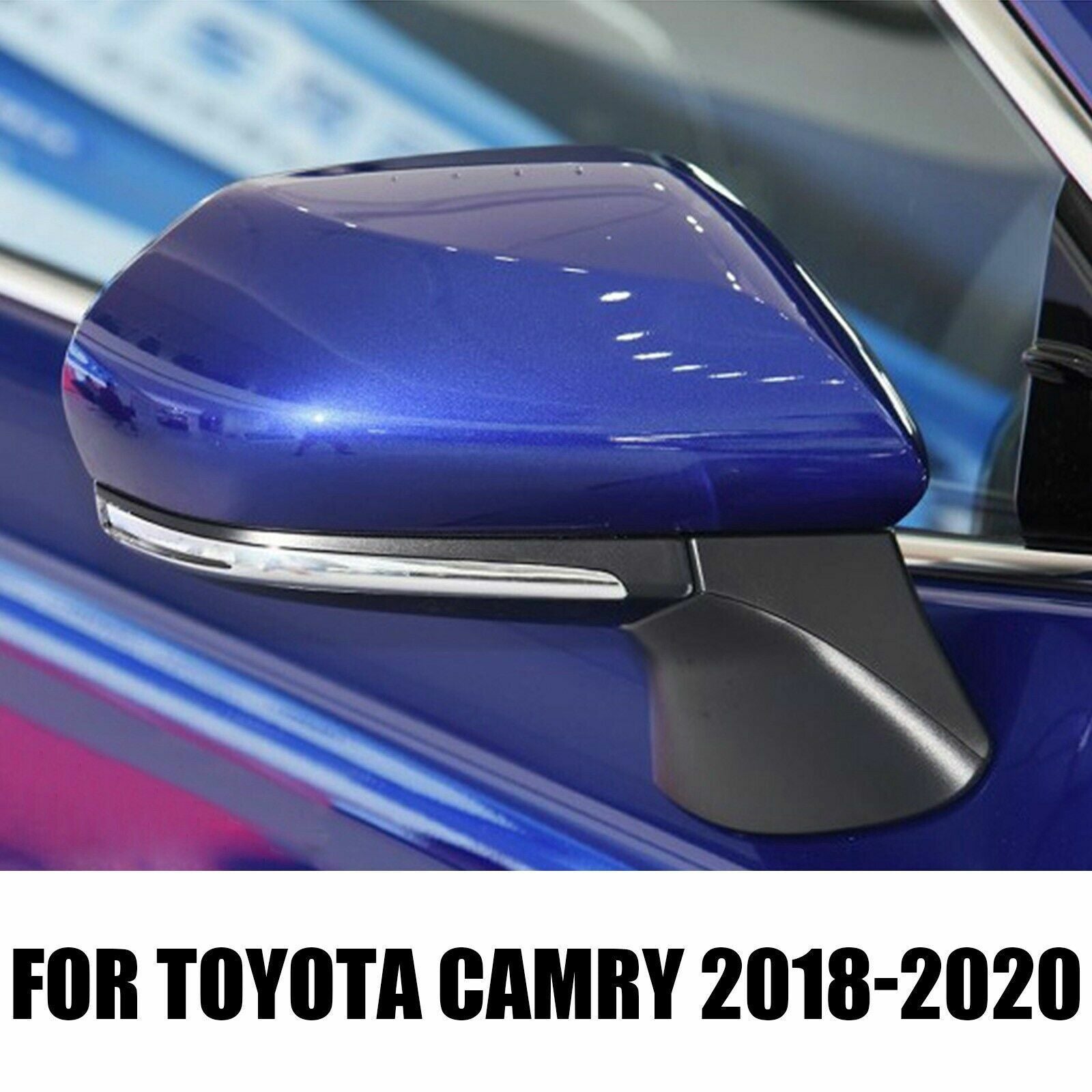 for Toyota for Camry 2018-2020 Blue Right Passenger Side Mirror Cap Replacement AT