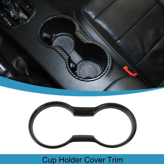 Central Control Water Cup Holder Frame Cover Trim for Ford for Mustang 2015-2023