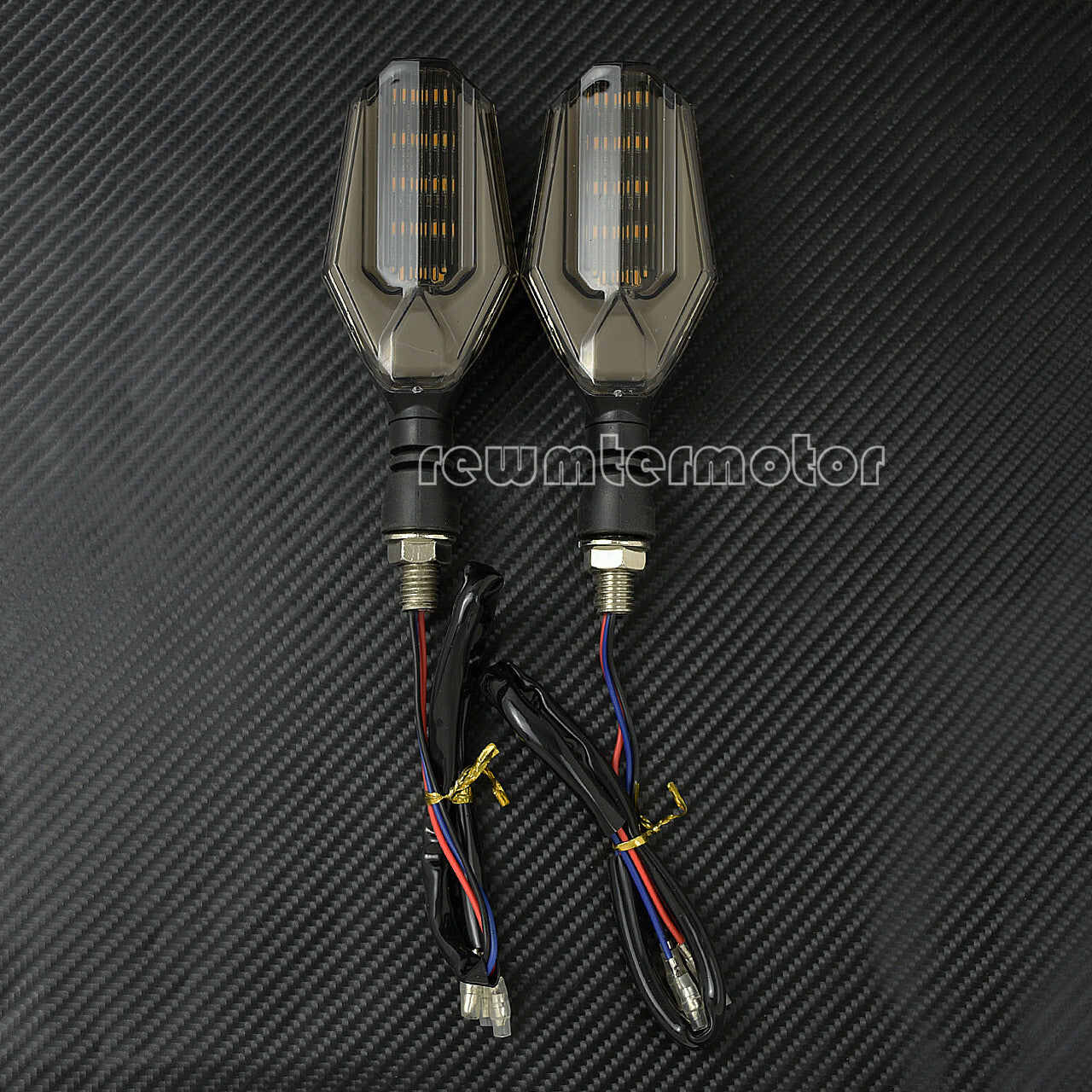 2¡Á LED Motorcycle Turn Signal Light Indicator Light Amber 12V Indicator Blinker