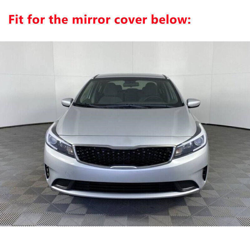 LR Side Rear View Mirror Cover Trim Gloss Black Replace for Kia Forte K3 14-18