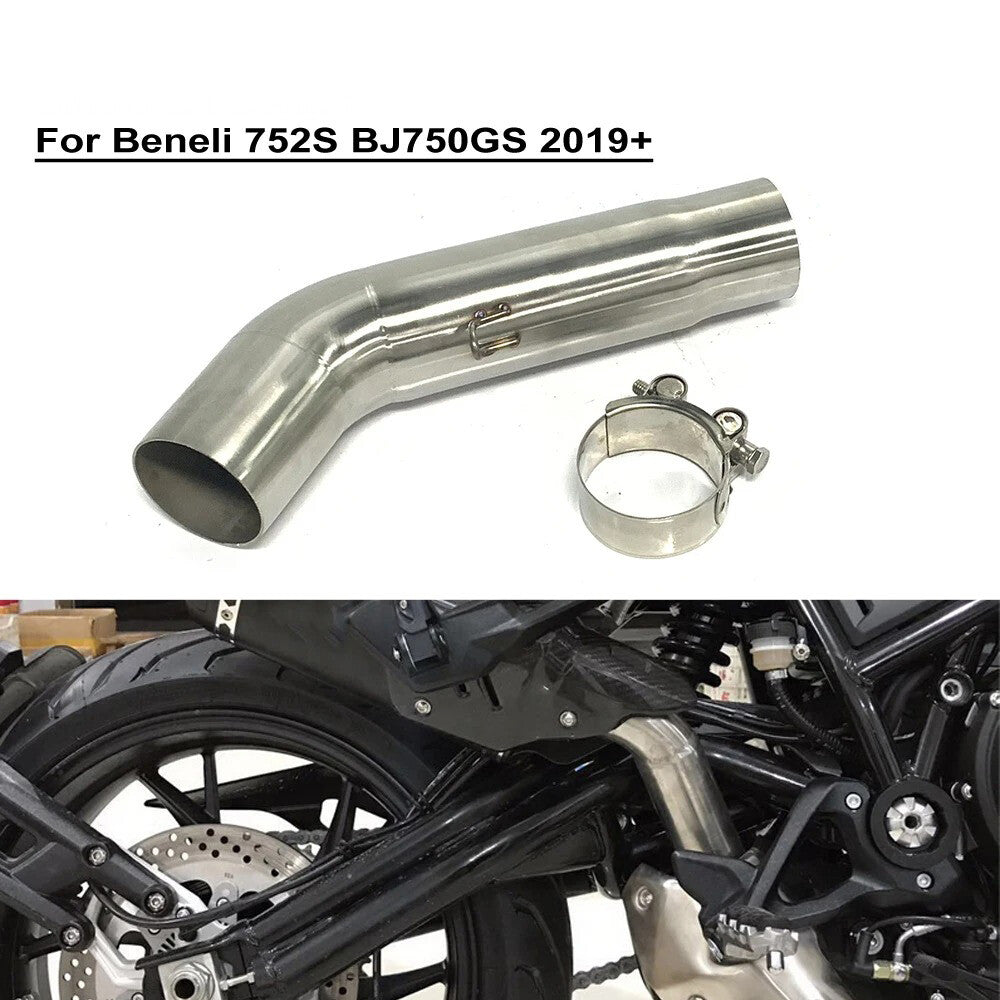 Benelli 752S 2019+ 51mm Stainless Steel Exhaust Mid Link Pipe Direct Motorcycle