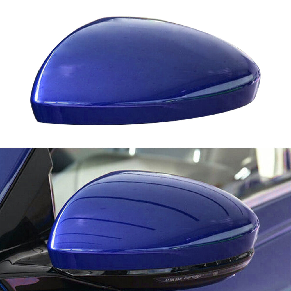 Blue Left Side Rearview Mirror Cap Cover Fit for Nissan Altima 2019-2022 Car