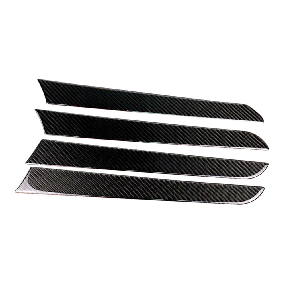 4x Carbon Fiber Interior Door Panel Cover Trim Sticker for Audi A4 B8 2009-2016