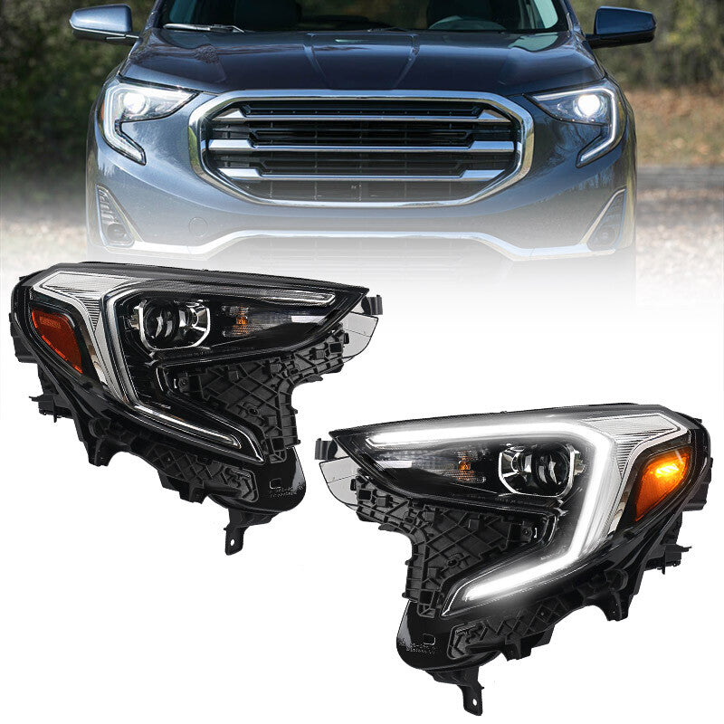 2P for 2018-2021 for GMC Terrain Factory HID/Xenon Headlights with LED DRL Projector
