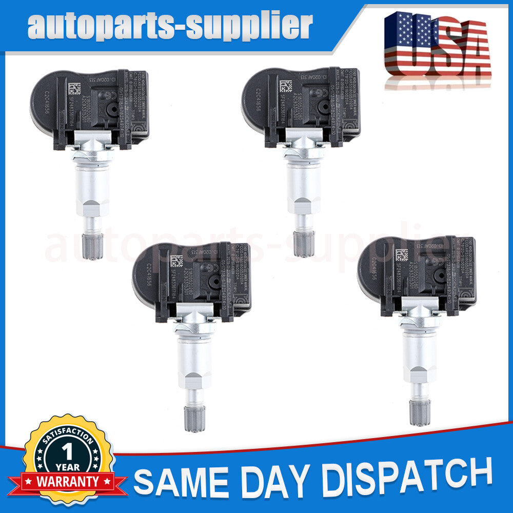 4-pack TPMS tire pressure sensors C2C41656 315MHz suitable for Jaguar XF XK XKR 2010-2015