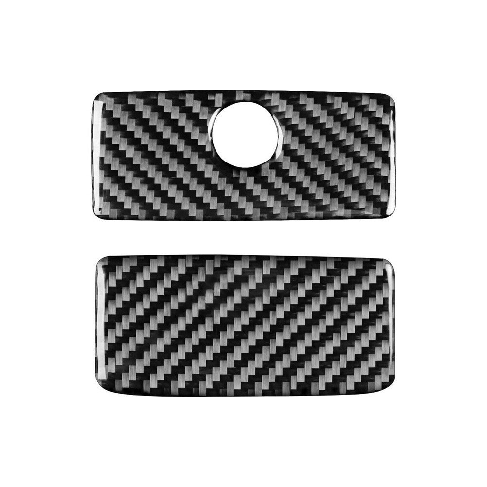 2Pcs Carbon Fiber Glove Box Cover Trim For Silverado for GMC for SIERRA 2014-2018
