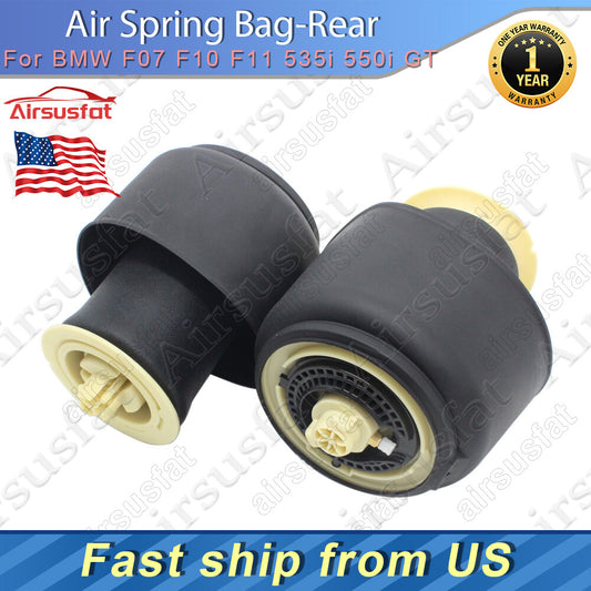 2x Fit for BMW F07 F10 F11 GT 535i 550i Rear LeftRight Air Suspension Spring Bags