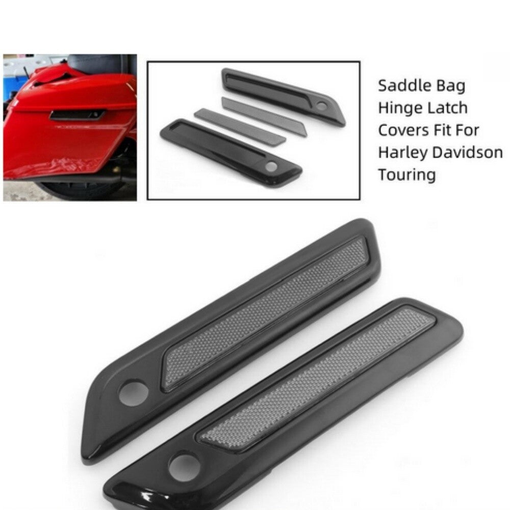 Saddle Bag Hinge Latch Covers Fit for Harley Touring Road Street Glide 2014-2023