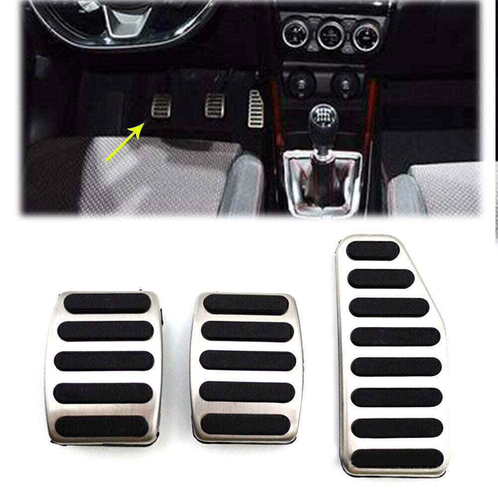 3Pcs Brake Clutch Fuel Gas Pedal Foot Pads Cover Kit Fit for Suzuki for Swift for Jimny MT