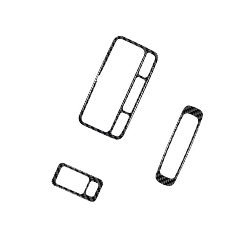 3X Carbon Fiber Interior Skylight Panel Cover Trim for Honda for Civic Si 2002-2005