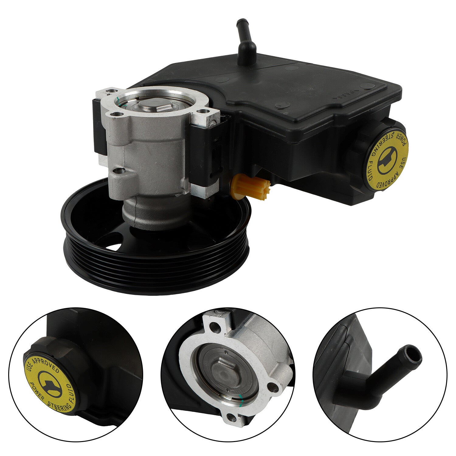 Power Steering Pump w/ Pulley for Jeep Cherokee XJ for Wrangler TJ 1996-2003 4.0L US