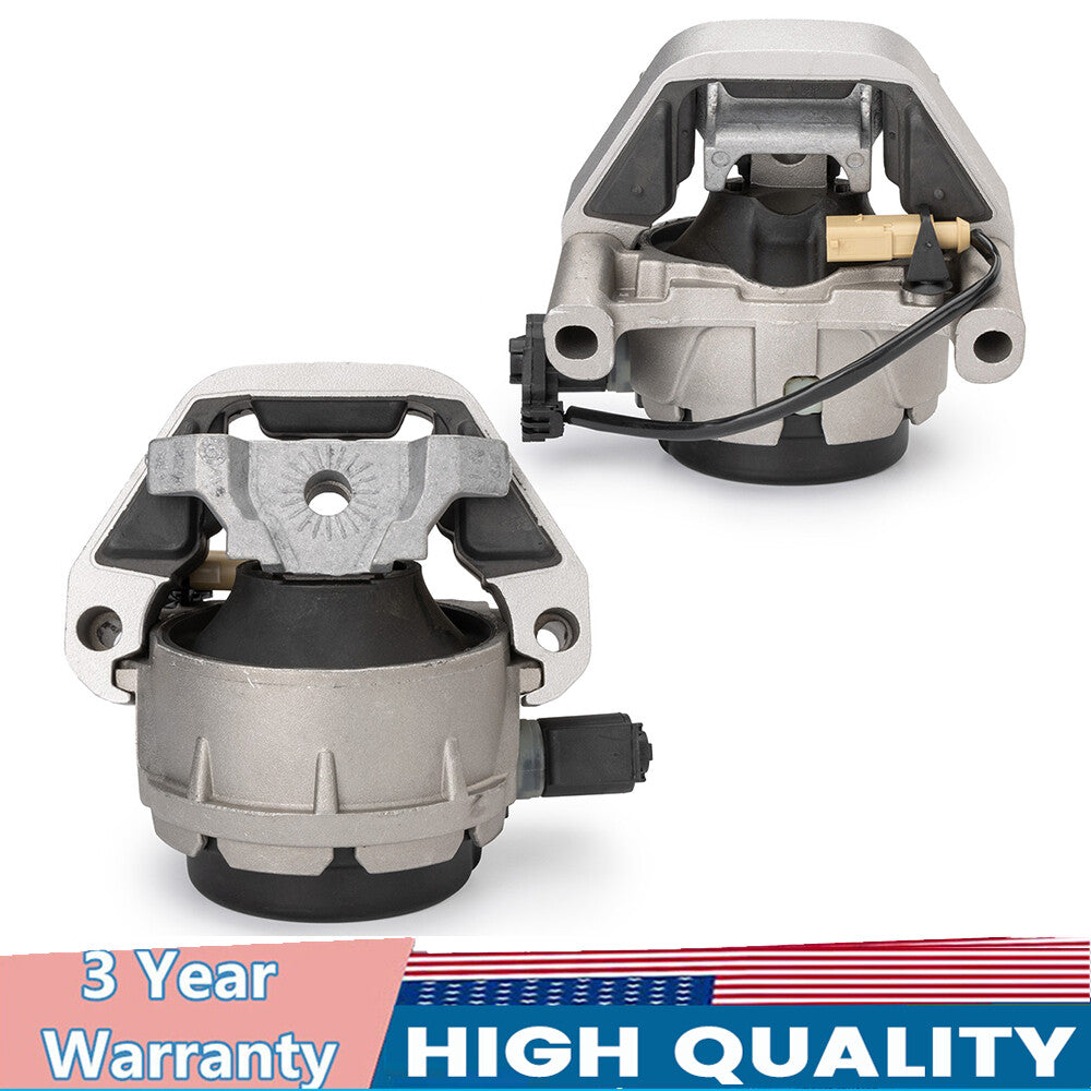 A pair of LR side engine mounts for Audi A6, A7, and Quattro 2012-2018 4G0199381