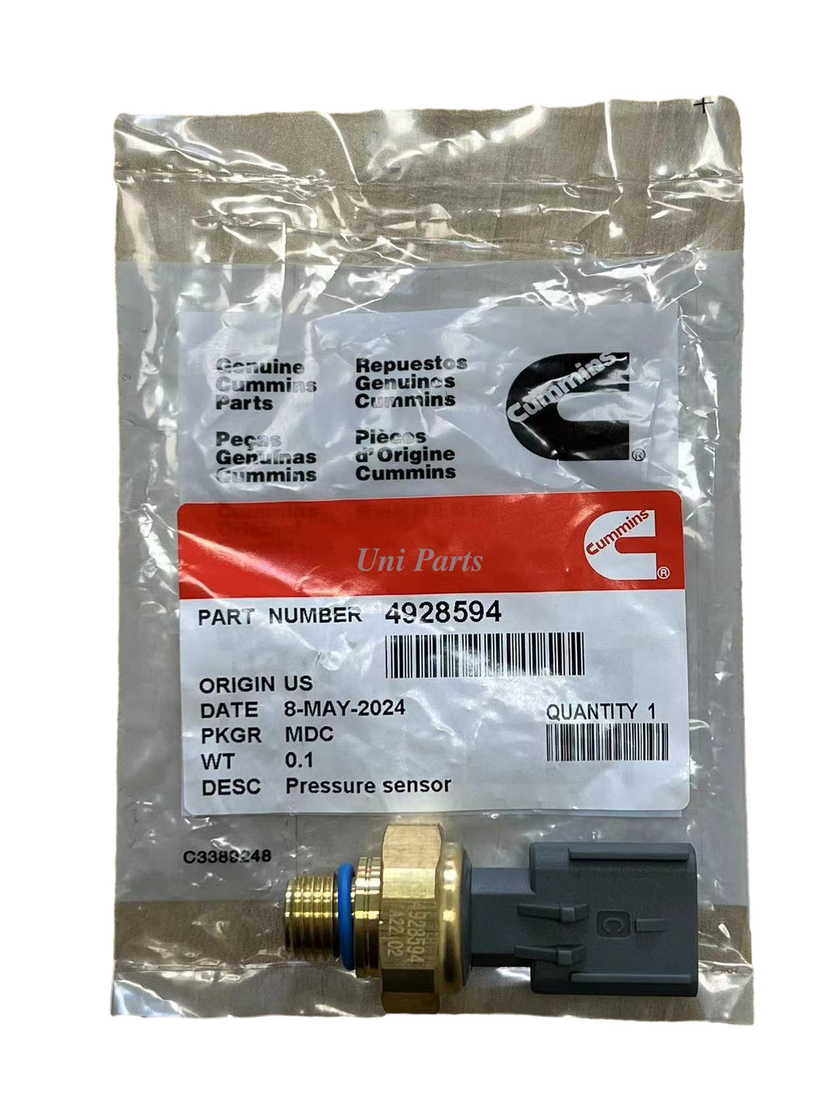 4921497 Equipment Manufacturer Exhaust Gas Pressure Sensor; 4928594 Suitable for Dodge for Ram Series